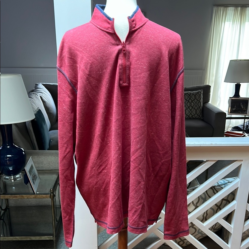 johnnie-O Red/blueLong Sleeve Tee Versatile Comfort